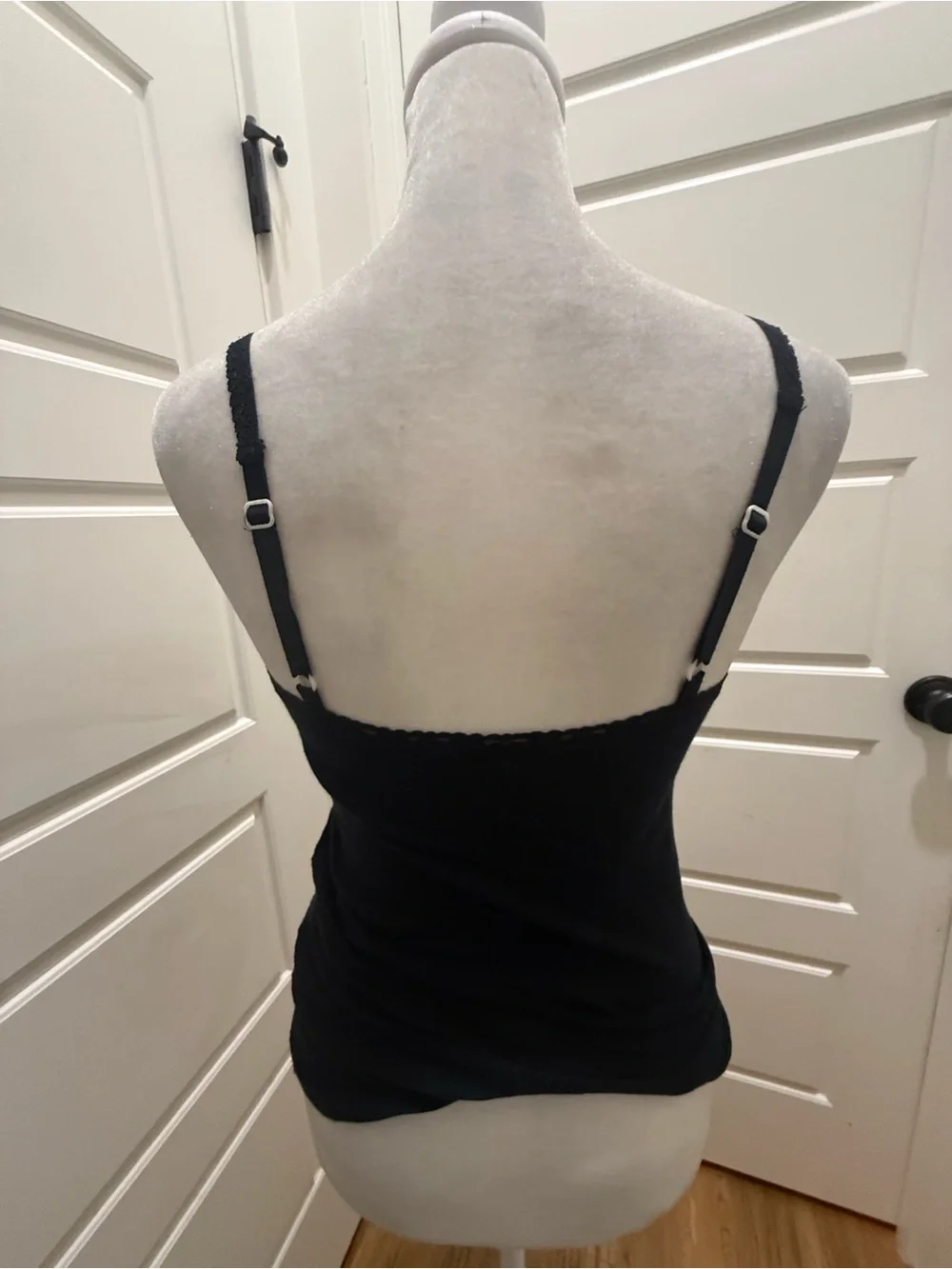 Free People. Black Cotton Lace/Pointelle Cami Tank. Size Small.